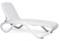 Шезлонг Omega cтопирующийся без подлокотников, цветной каркас, стандартная цветная ткань (bianco) Шезлонг Omega cтопирующийся без подлокотников, цветной каркас, стандартная цветная ткань (bianco)