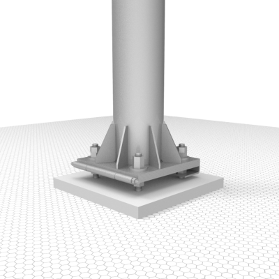 Мачта стальная свободностоящая 14м облегченная