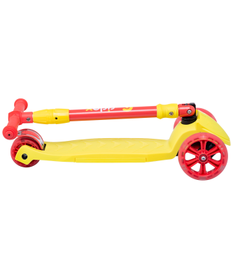 БЕЗ УПАКОВКИ Самокат 3-колесный Bunny, 135/90 мм, желтый/красный