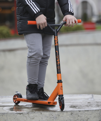 БЕЗ УПАКОВКИ Самокат трюковый Phoenix Black 100 мм