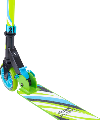 УЦЕНКА Самокат 2-колесный Flow 125 мм, голубой/зеленый