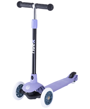 Самокат 3-колесный Hero, 120/80 мм, фиолетовый/серый
