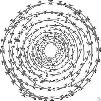 АСКЛ армированая колючая лента спиралевидная 900х35х5 АСКЛ армированая колючая лента спиралевидная 900х35х5