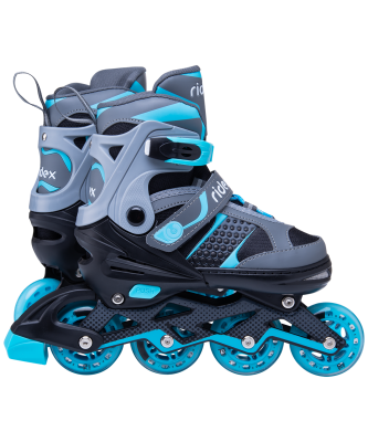 БЕЗ УПАКОВКИ Ролики раздвижные Velum Blue, алюминиевая рама