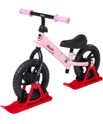 БЕЗ УПАКОВКИ Снегокат-беговел Bun, розовый