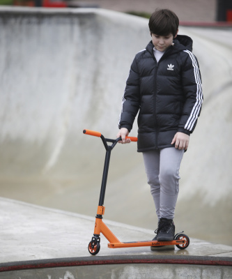 БЕЗ УПАКОВКИ Самокат трюковый Phoenix Black 100 мм