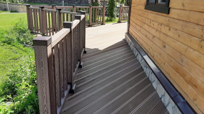 Ограждения Holzhof WoodStyle с тиснением "под дерево"  (комплект в коробке)