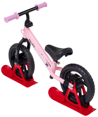 БЕЗ УПАКОВКИ Снегокат-беговел Bun, розовый