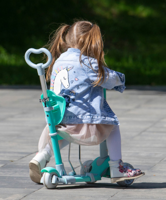 БЕЗ УПАКОВКИ Самокат-беговел Starlet, розовый