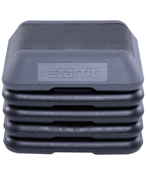 Степ-платформа быстросборная SP-401 40х40х30 см, квадратная, обрезиненная, 5-ти уровневая