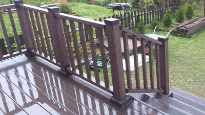 Ограждения Holzhof WoodStyle с тиснением "под дерево"  (комплект в коробке)