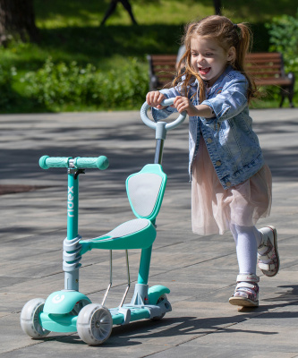 БЕЗ УПАКОВКИ Самокат-беговел Starlet, розовый